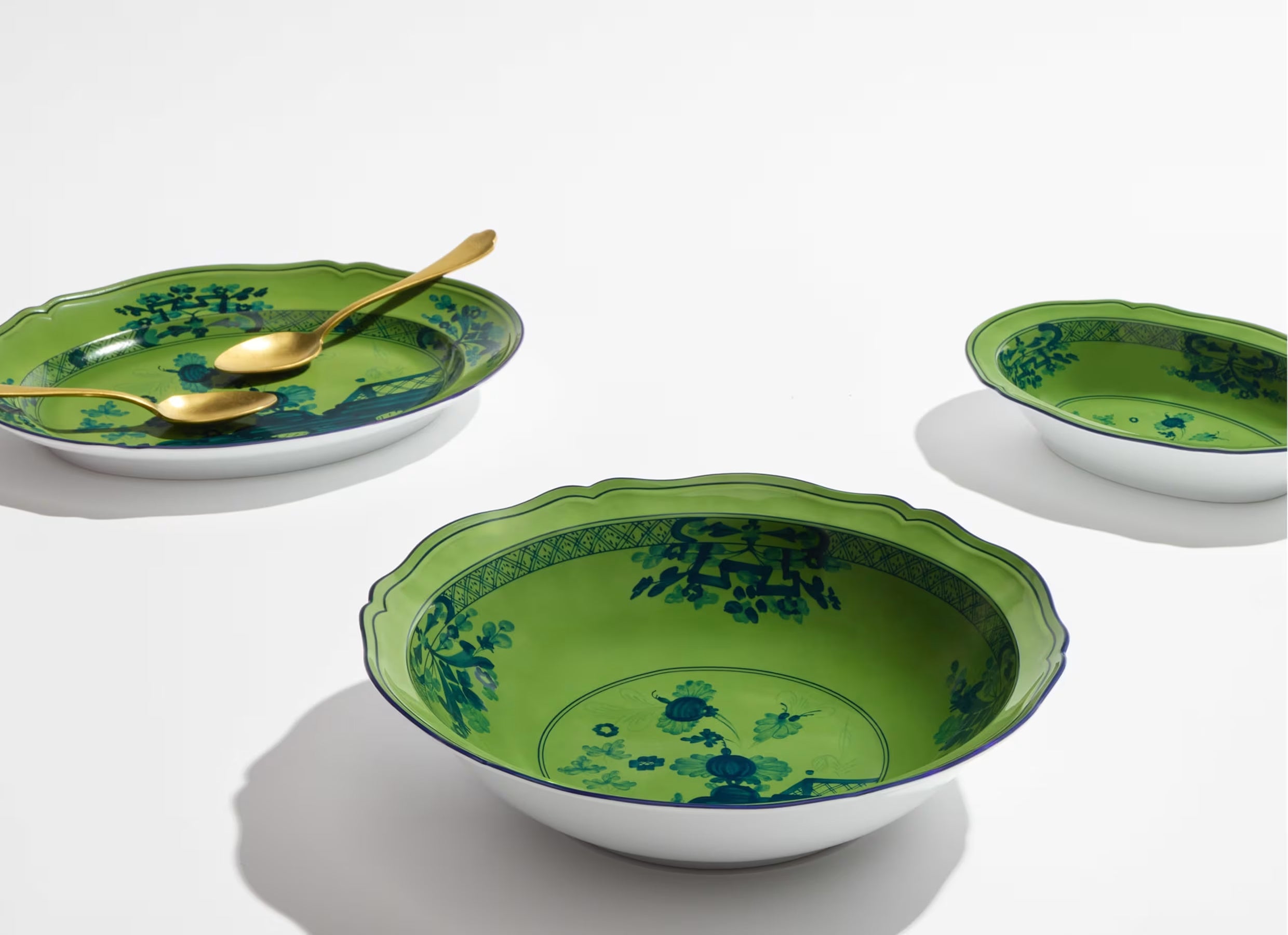 Oriente Italiano Malachite Serving Bowl