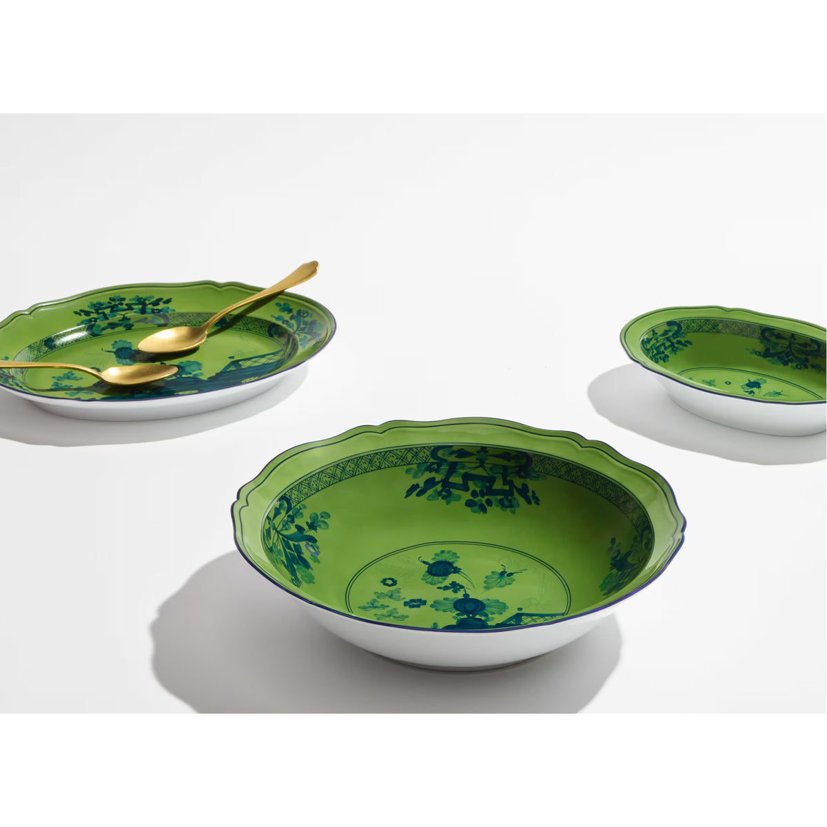 Oriente Italiano Malachite Serving Bowl