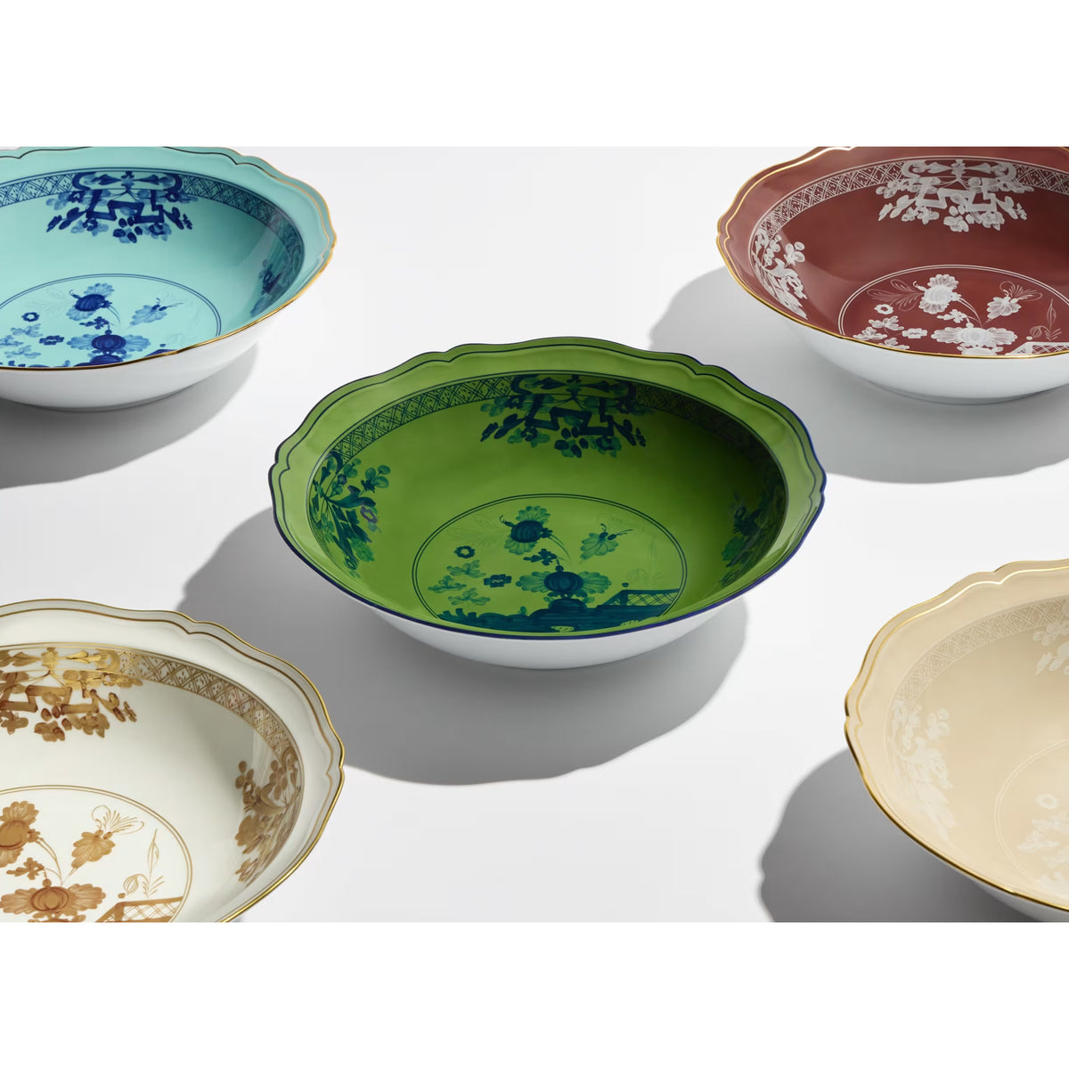 Oriente Italiano Malachite Serving Bowl