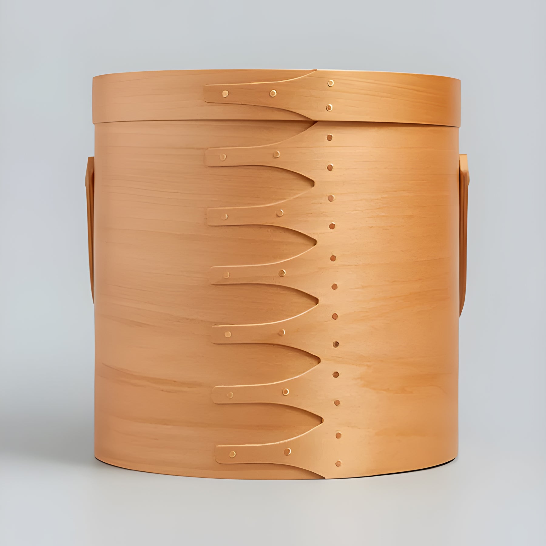 Shaker Round Handle Box Light Brown - L