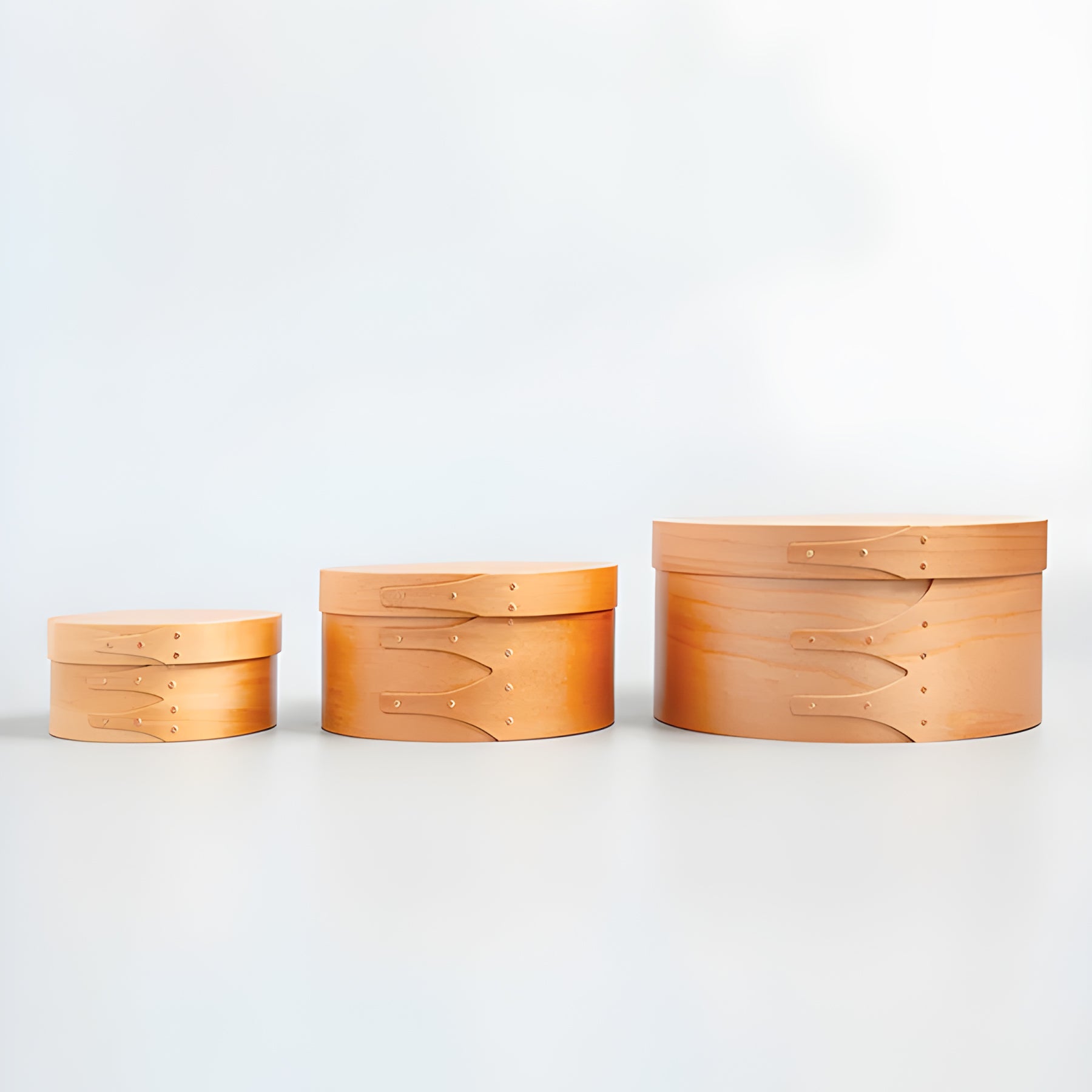 Shaker Round Box Light Brown - XS
