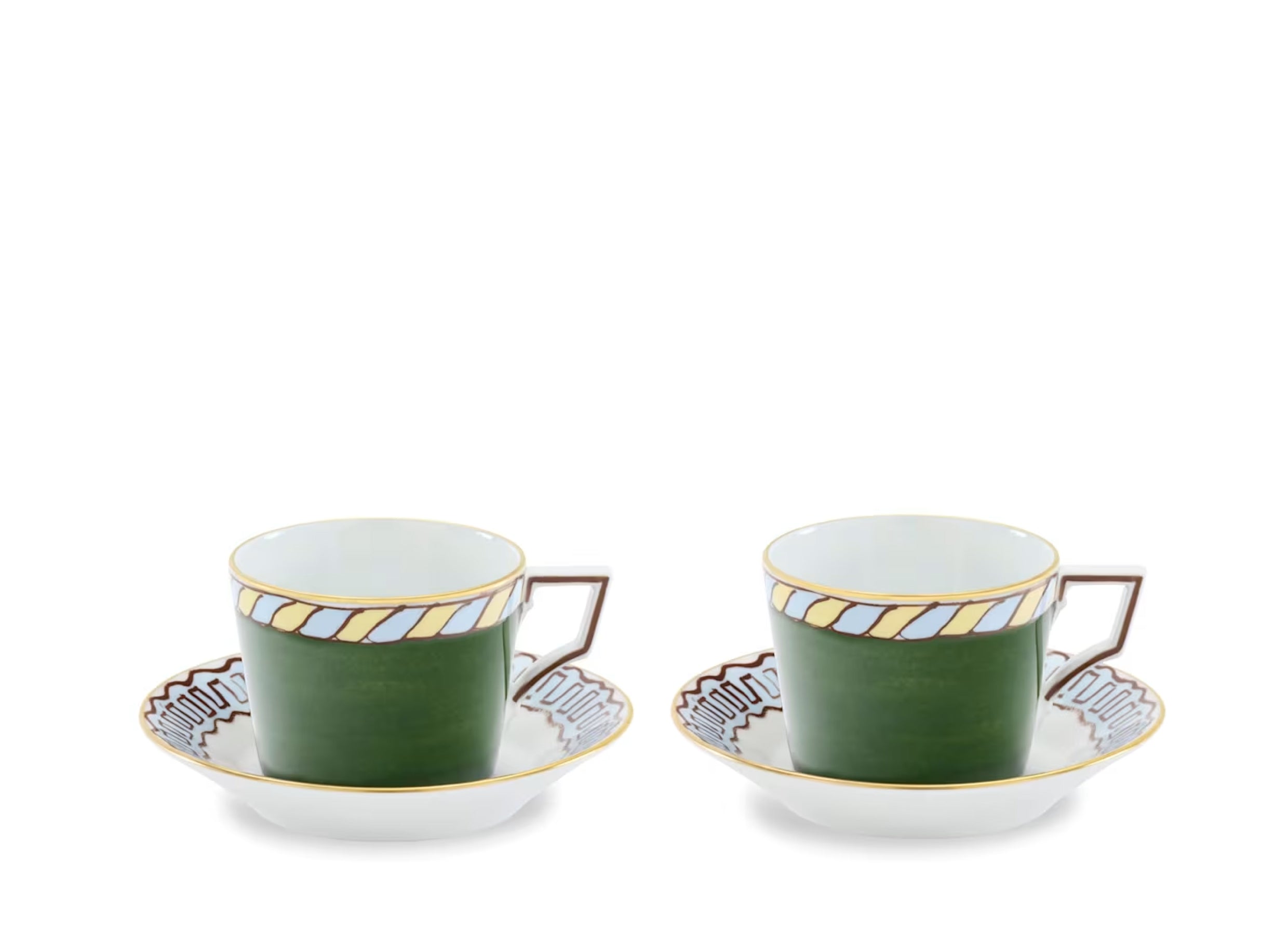 Il Viaggio di Nettuno Tea Set for Two Pine Green