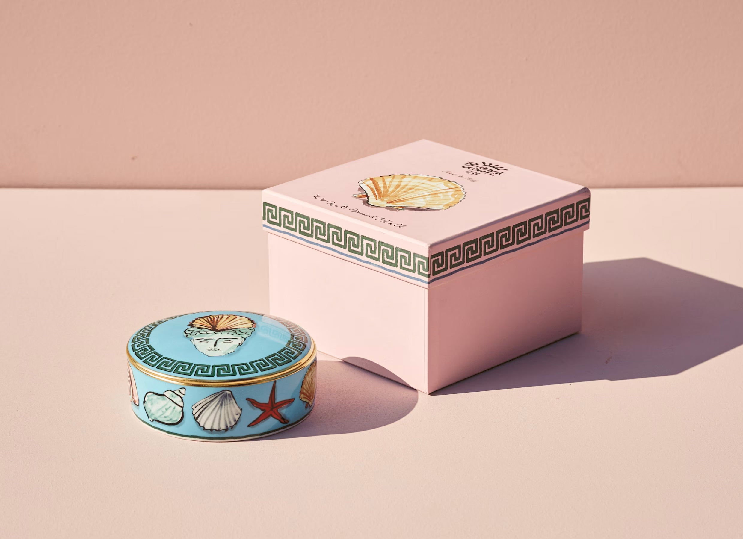 Il Viaggio di Nettuno Trinket Box Sea Blue