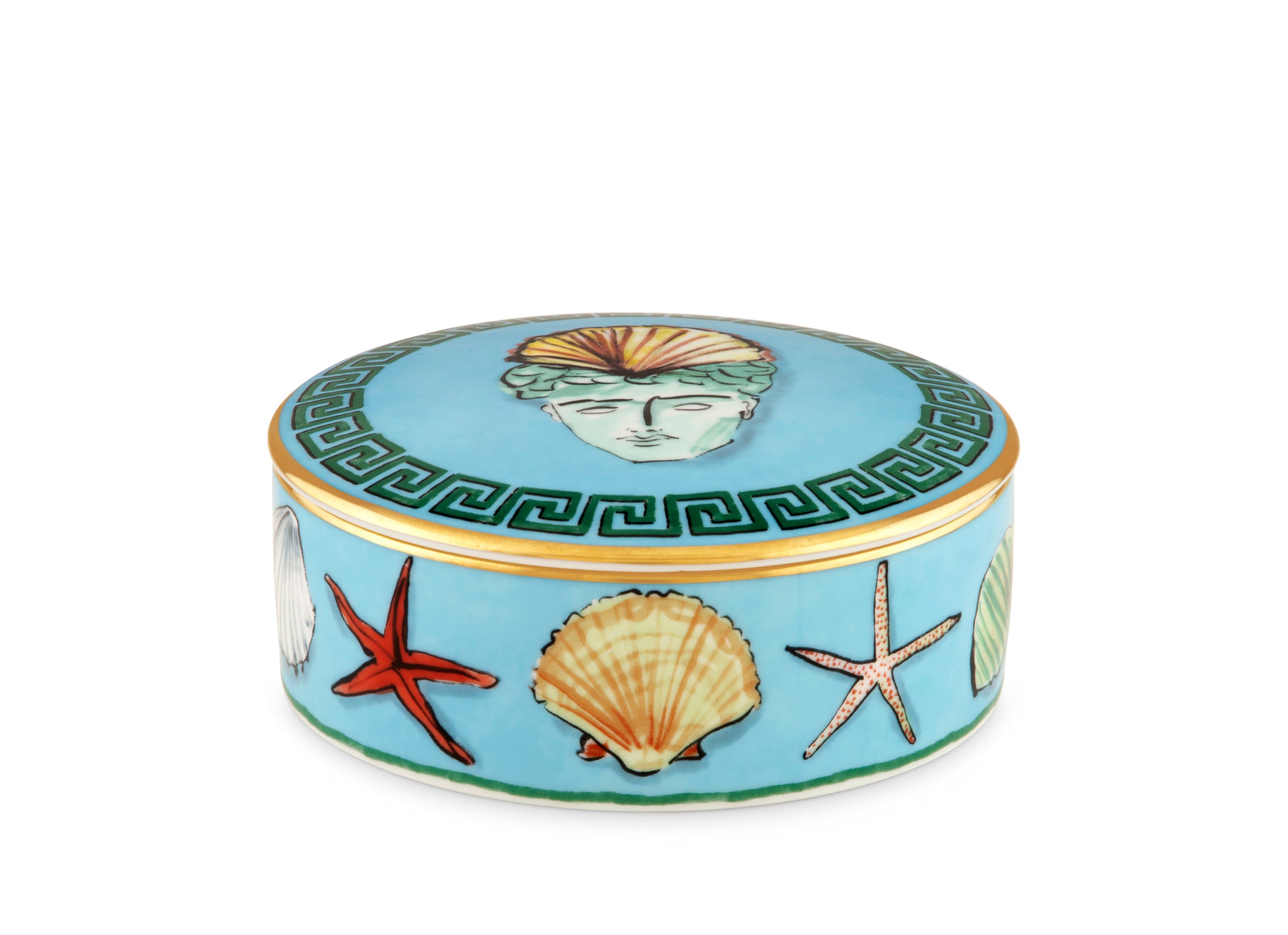 Il Viaggio di Nettuno Trinket Box Sea Blue