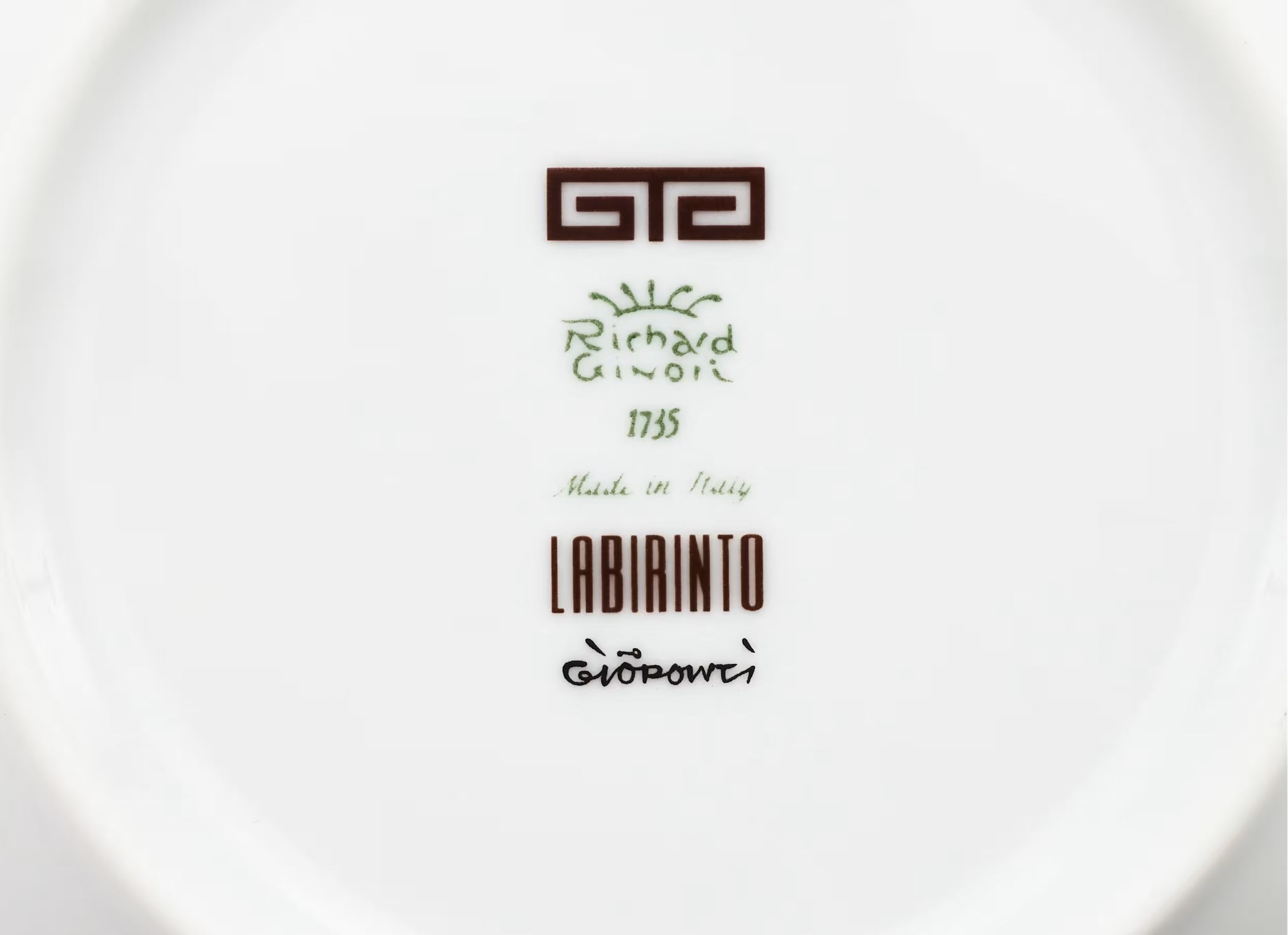 Labirinto Ebano Tea Saucer