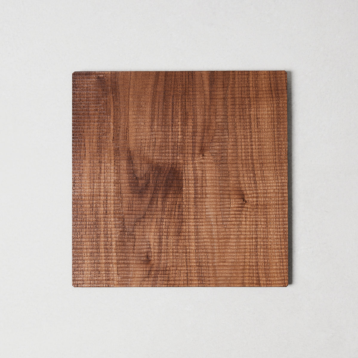 Sazanami Carved Square Wood Tray 12"