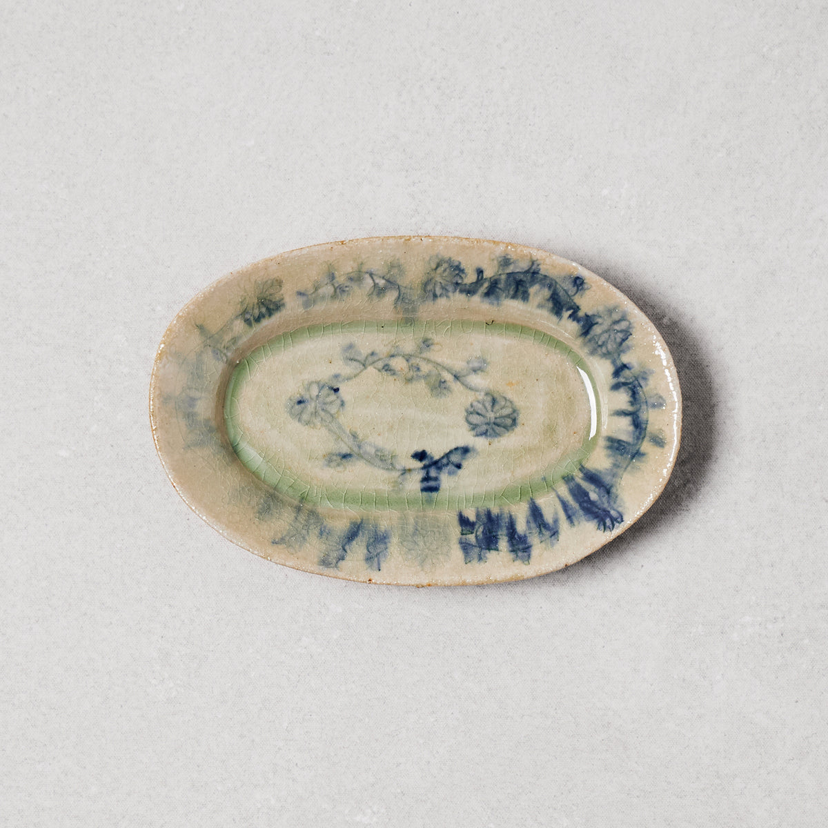 Tsubura Kagami Oval Plate 26-01