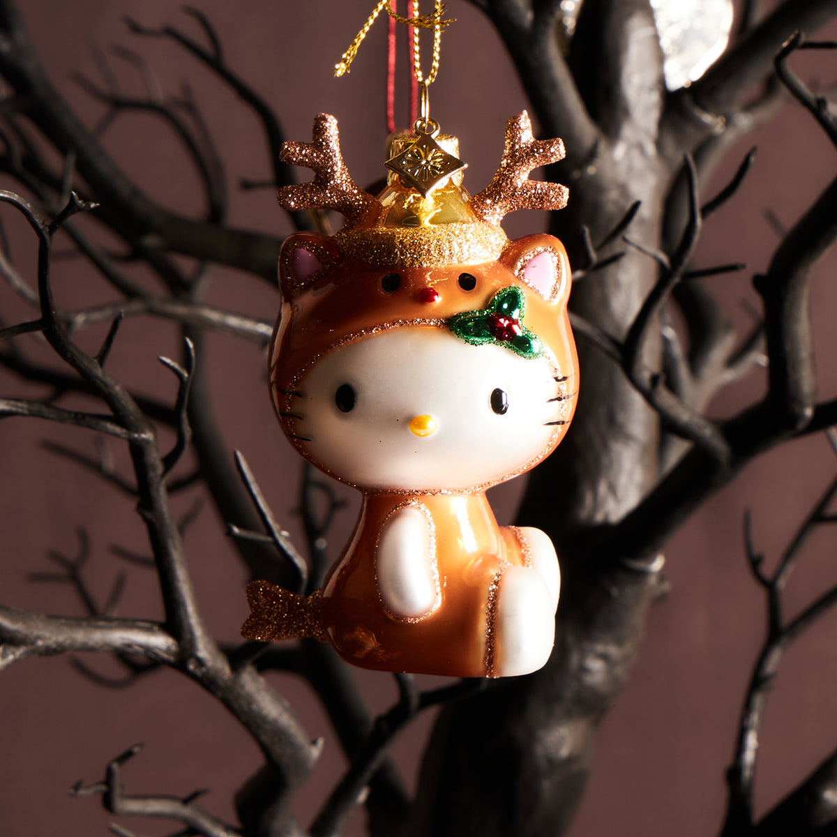 Hello Kitty in Reindeer Suit Ornament