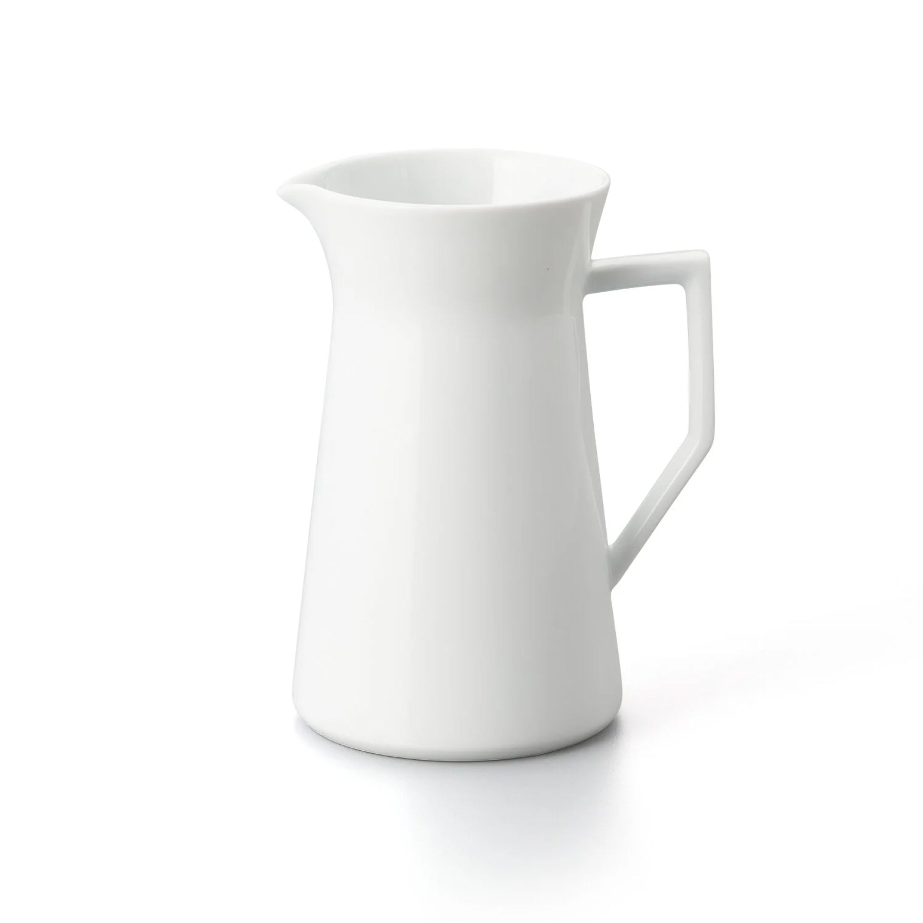 Vase with handle - Glazed White