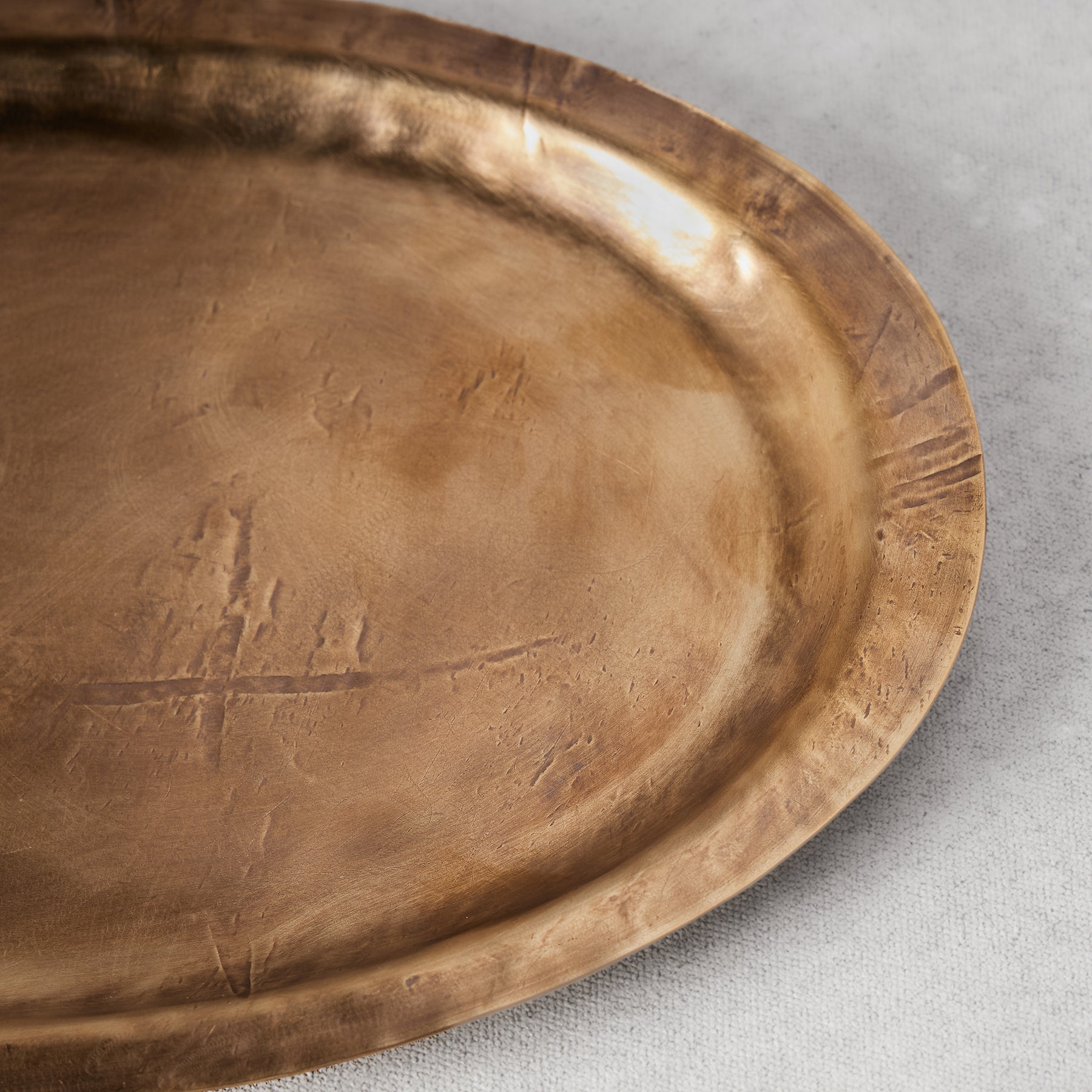 Yoshinori Nagashima Brass Oval Tray
