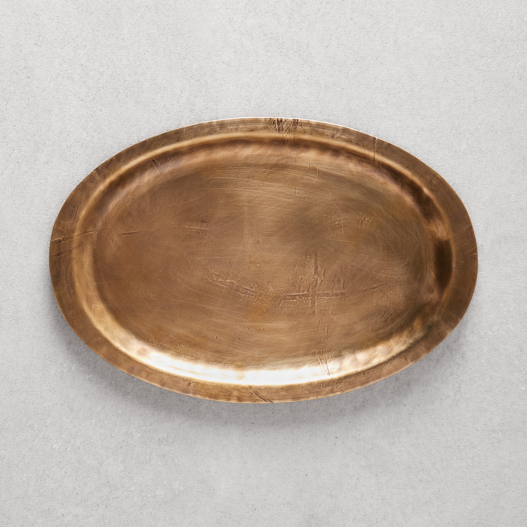 Yoshinori Nagashima Brass Oval Tray