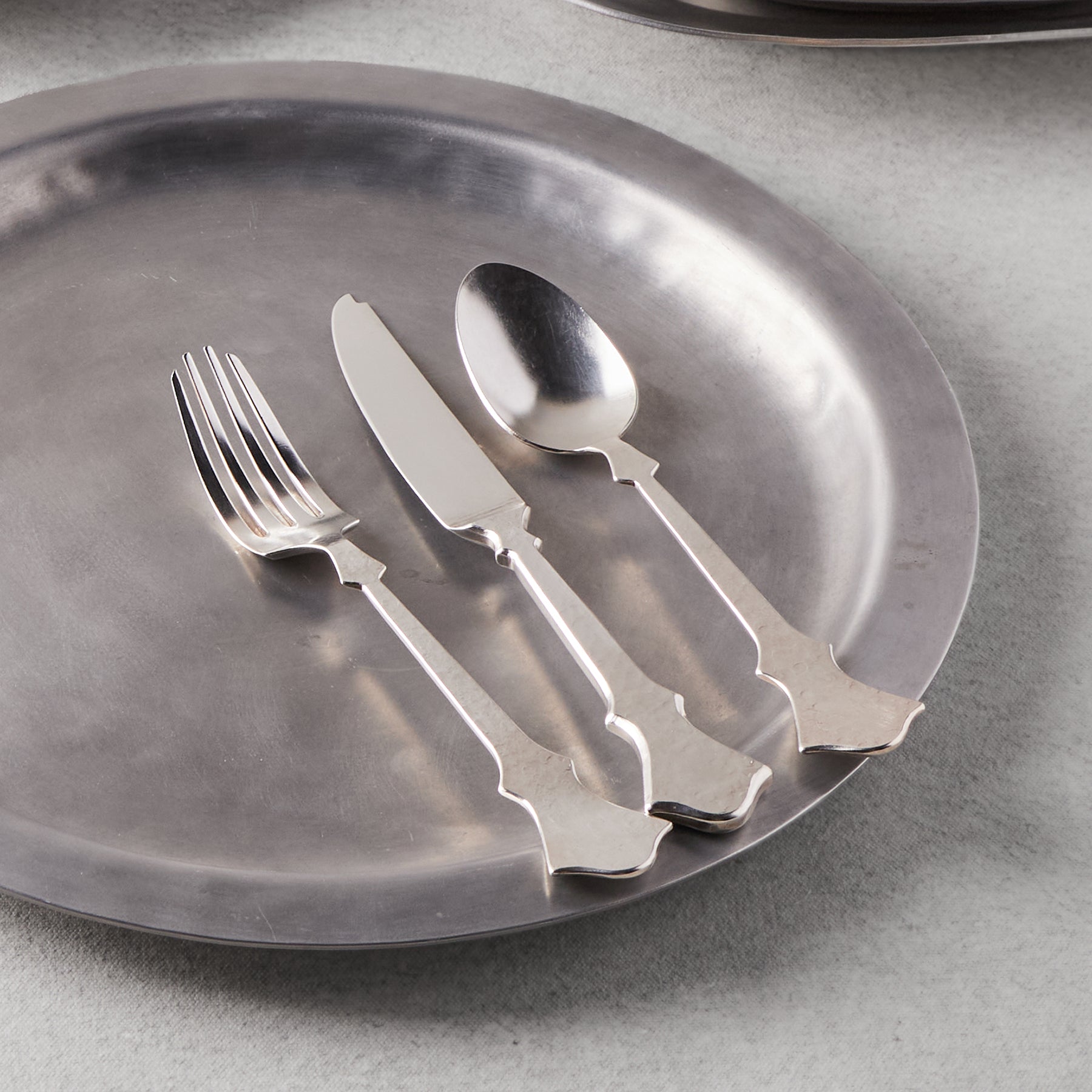 Yoshinori Nagashima Silver Plated 3-Piece Dinner Cutlery Set