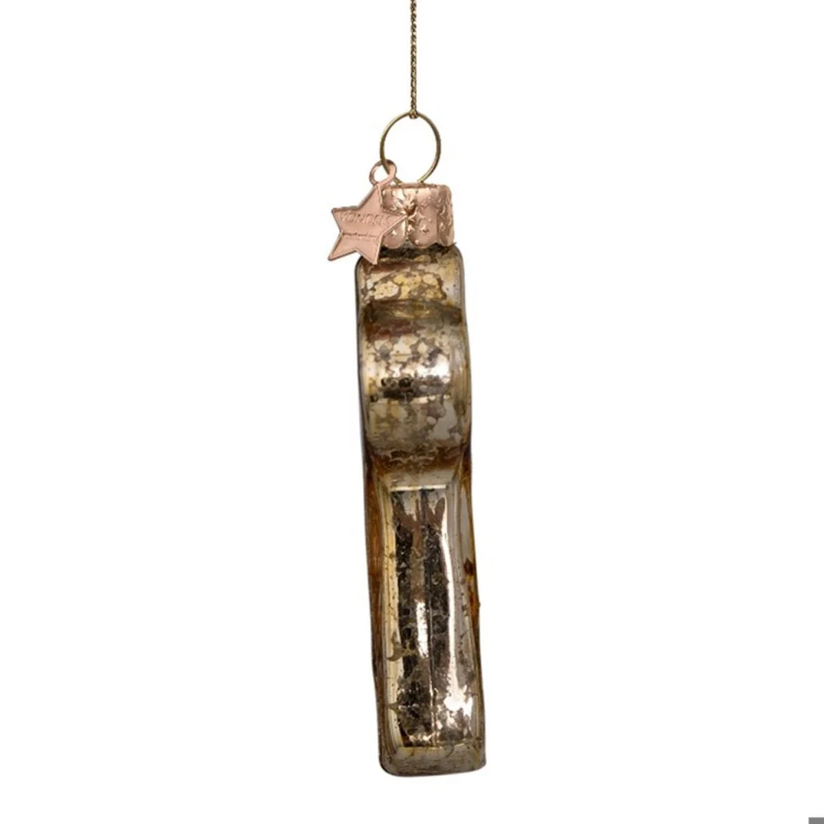 Gold Crackle Key Ornament