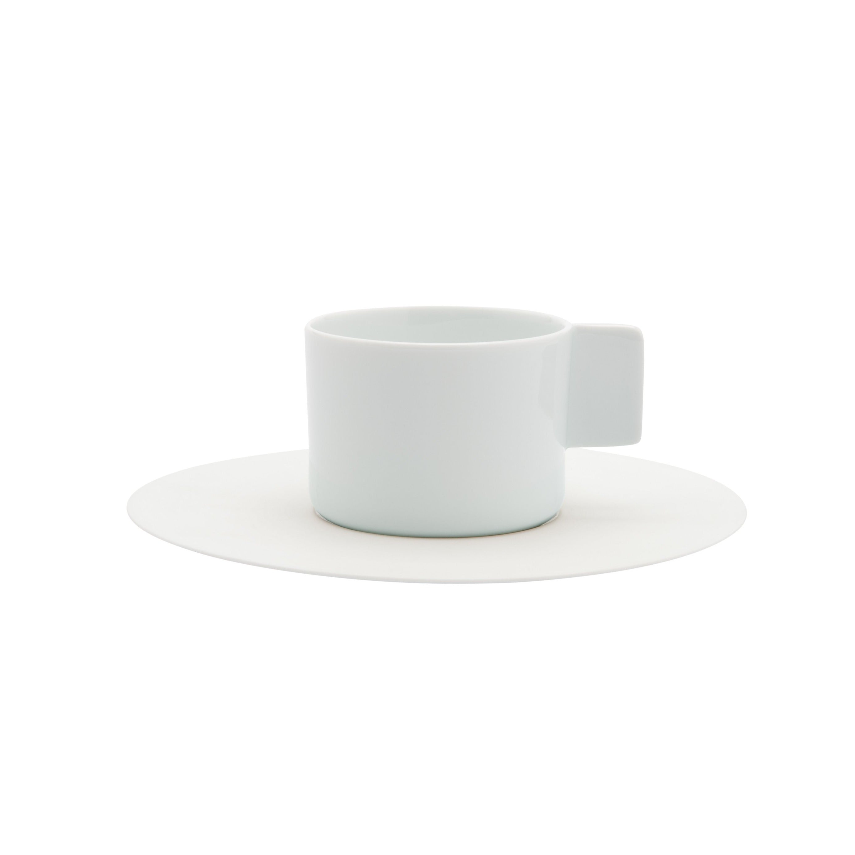 S&B Coffee Cup & Saucer - White