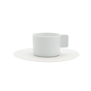 S&B Coffee Cup & Saucer White