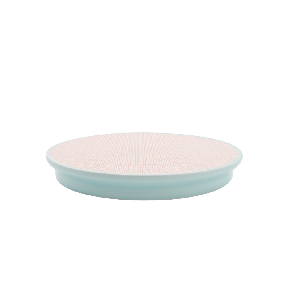 S&B Platter - Blue & Orange Grid