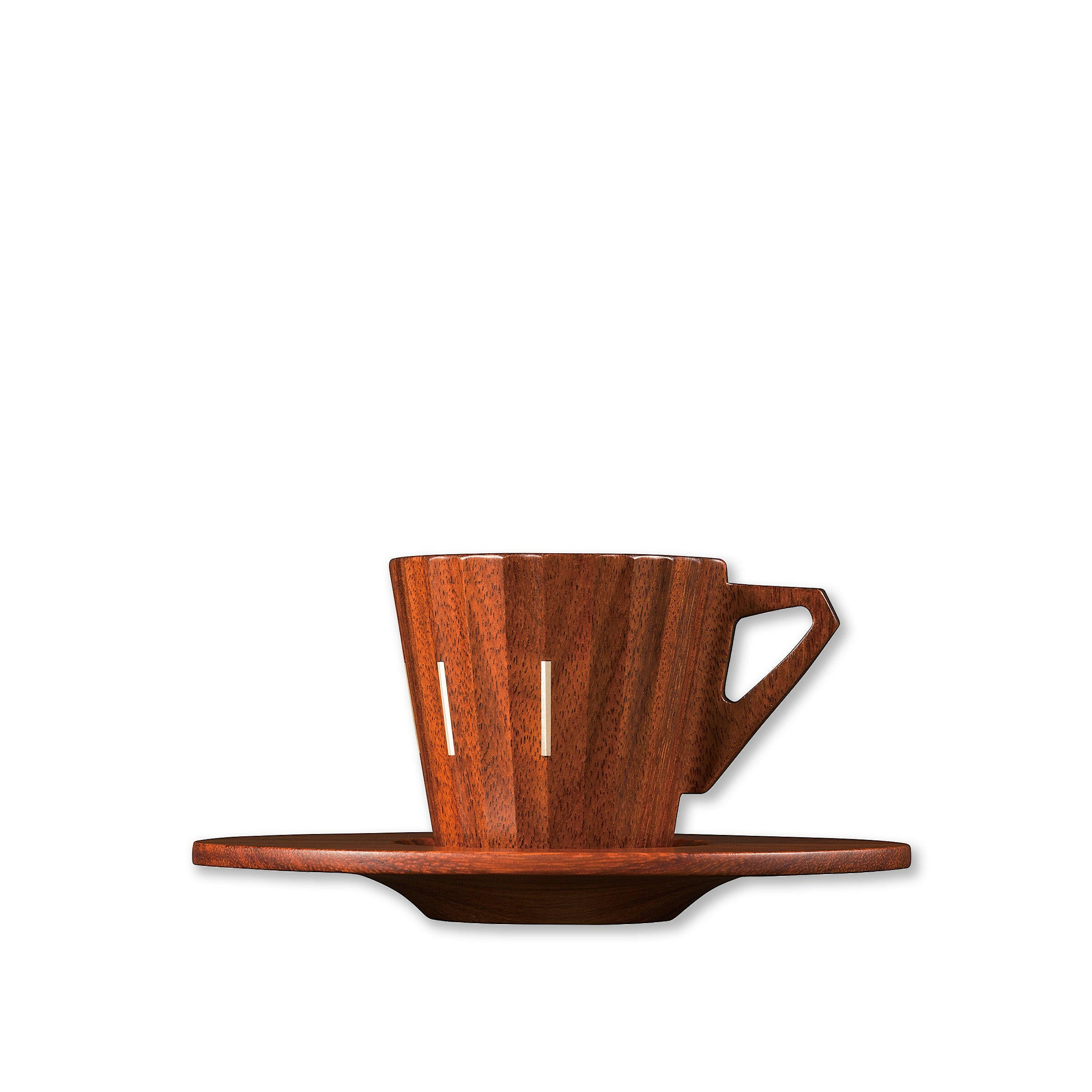 Espresso Cup and Saucer - Granadillo & Silver