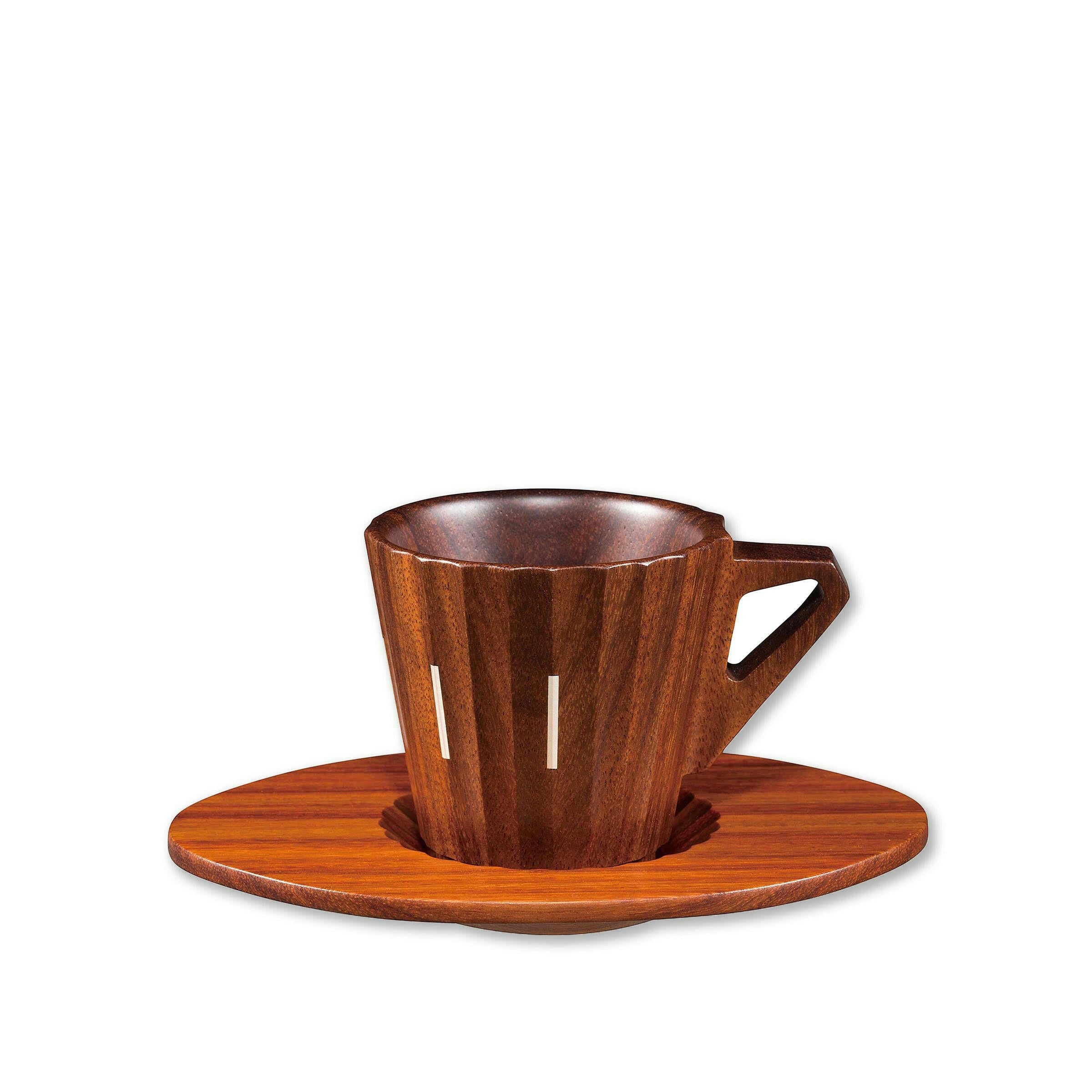 Espresso Cup and Saucer - Granadillo & Silver