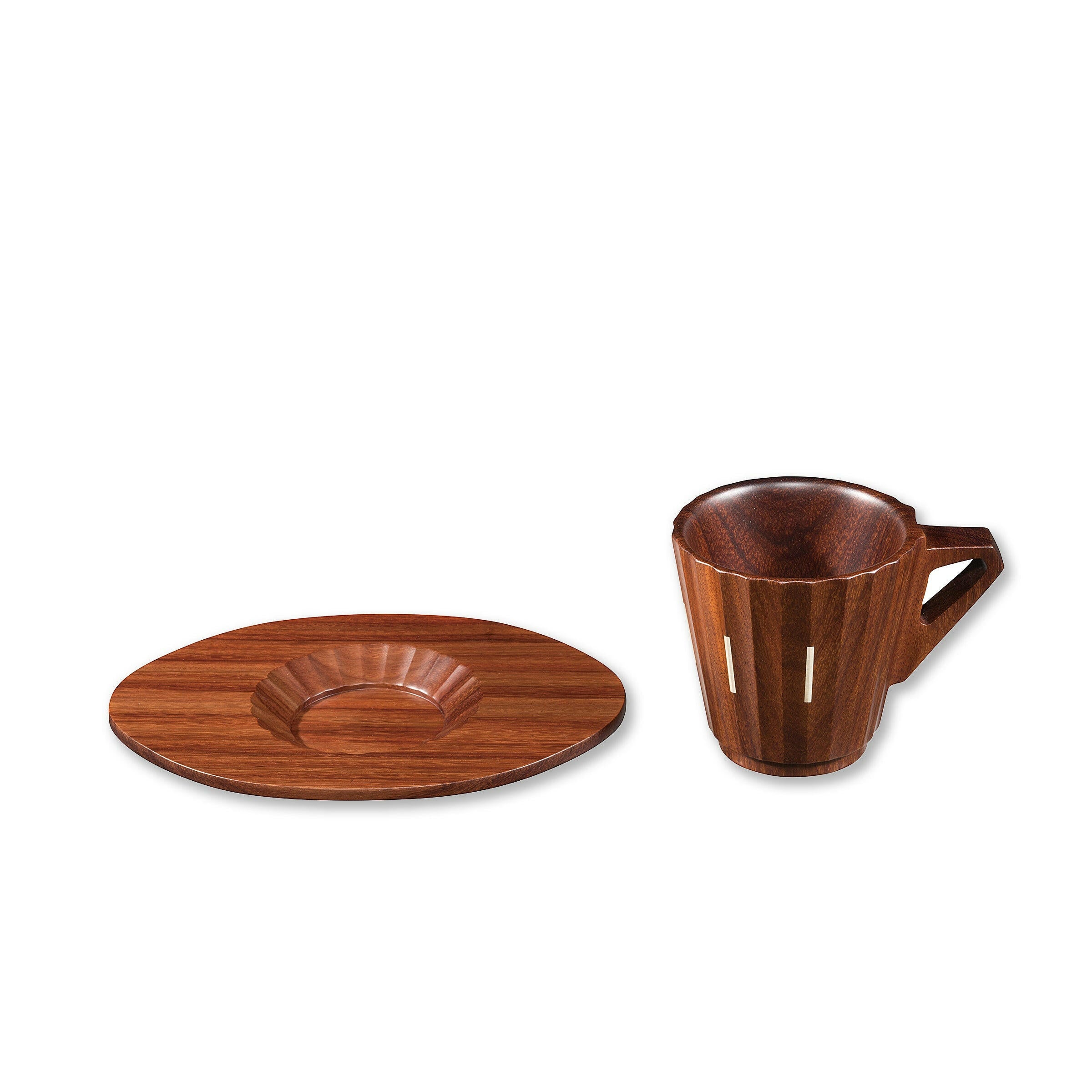 Espresso Cup and Saucer - Granadillo & Silver