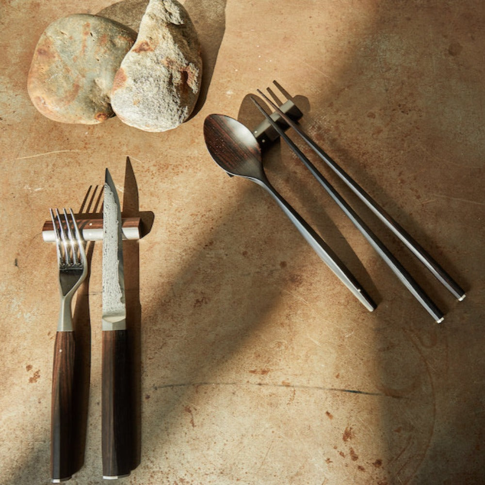 Marunao Wakisashi Cutlery Set Ebony