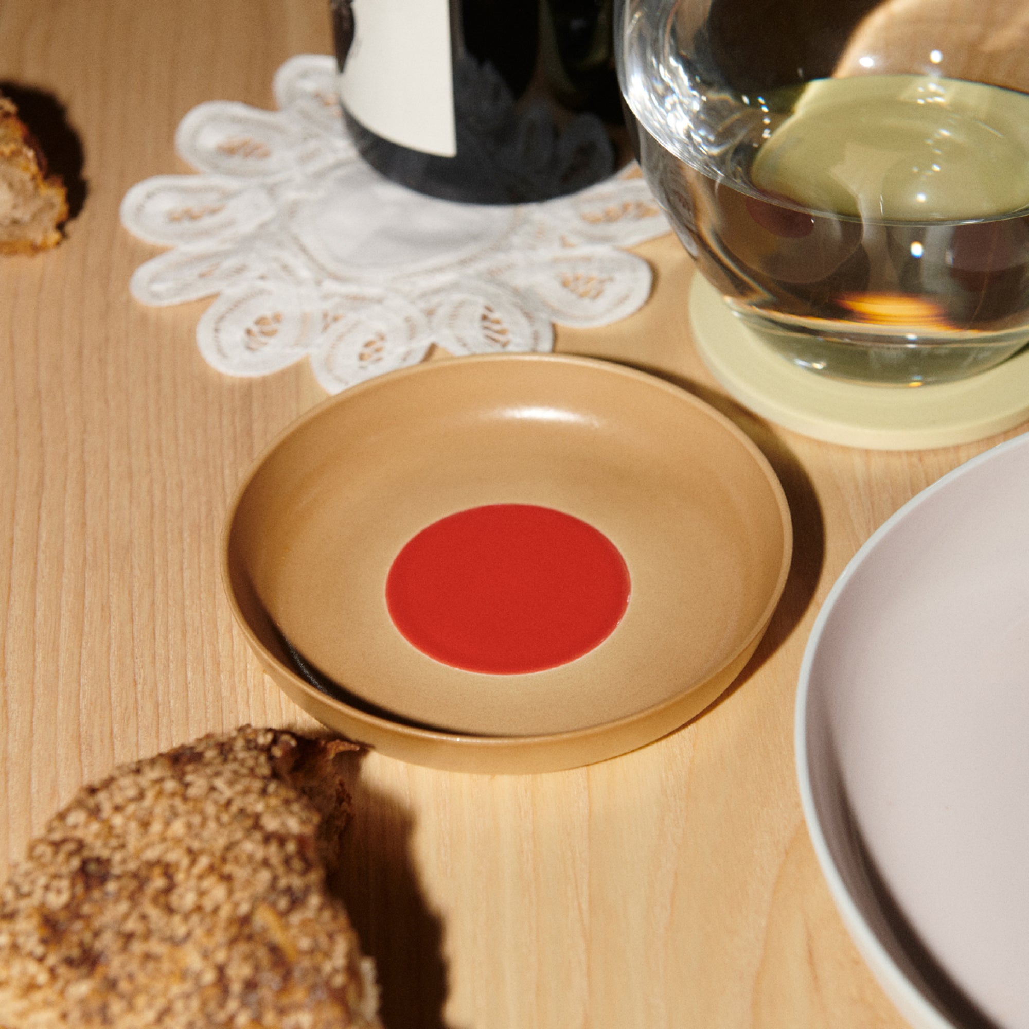 S&B Deep Plate 130 Light Brown / Red
