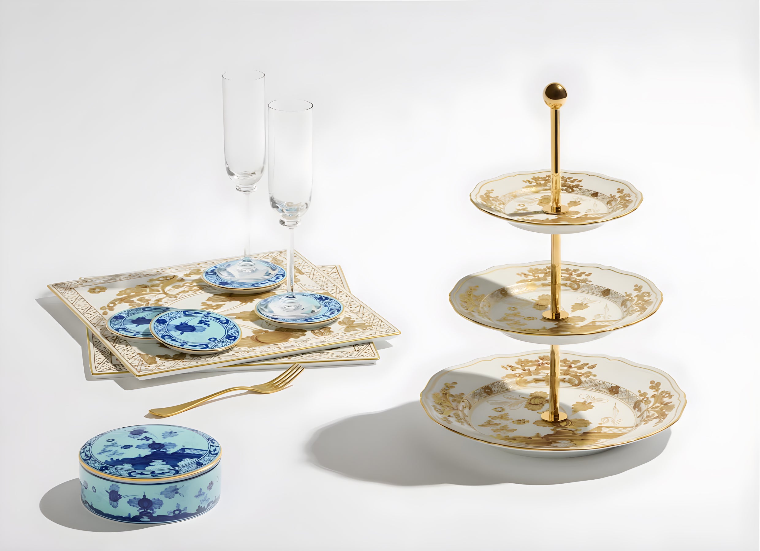 Oriente Italiano Aurum 3-Tier Serving Stand