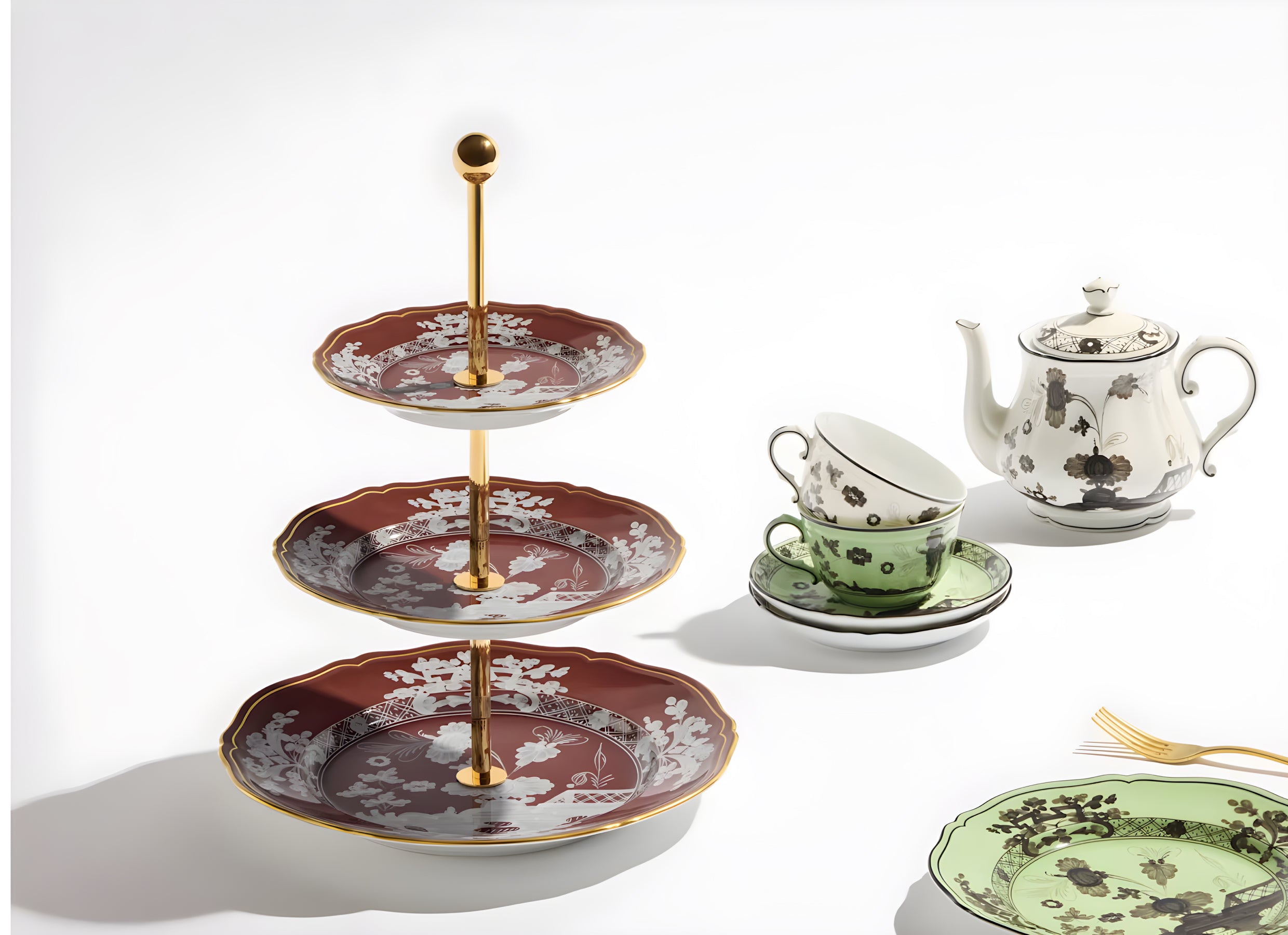 Oriente Italiano Castagna 3-Tier Serving Stand