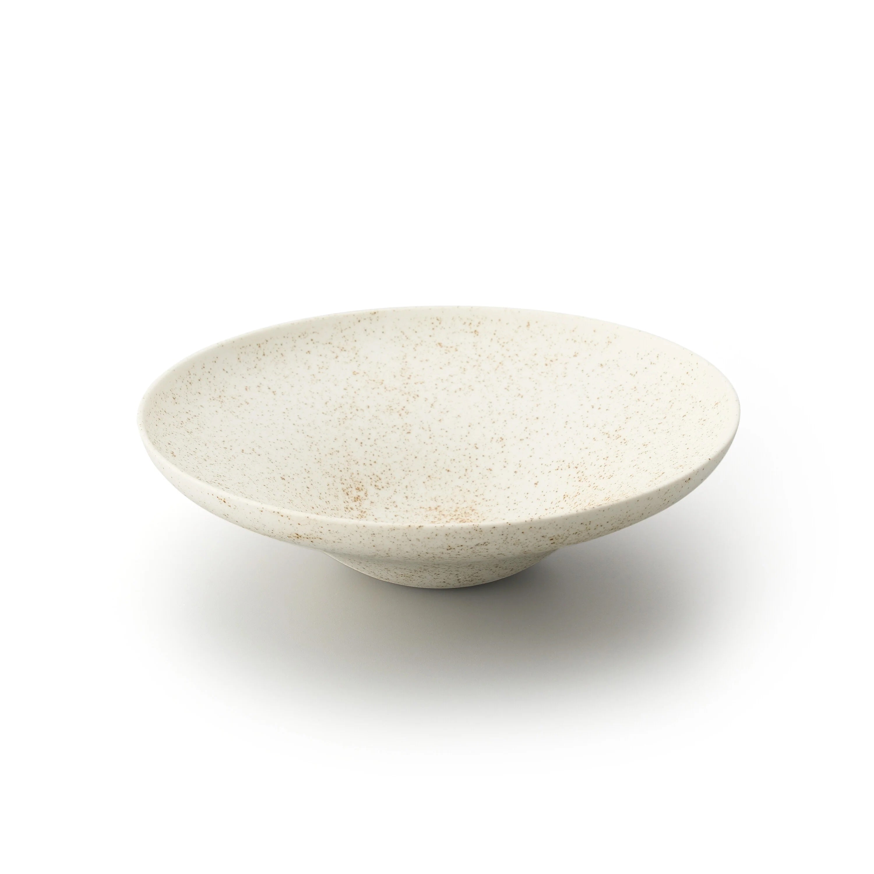 Round Bowl 10"- Nashiji White