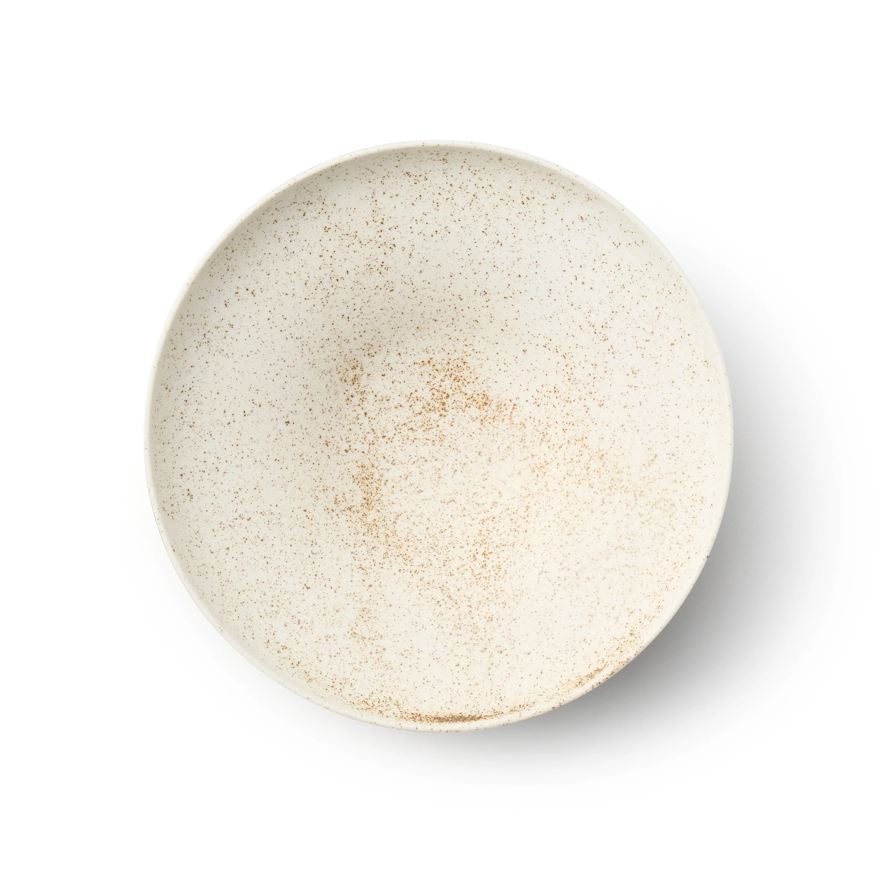 Round Bowl 10"- Nashiji White