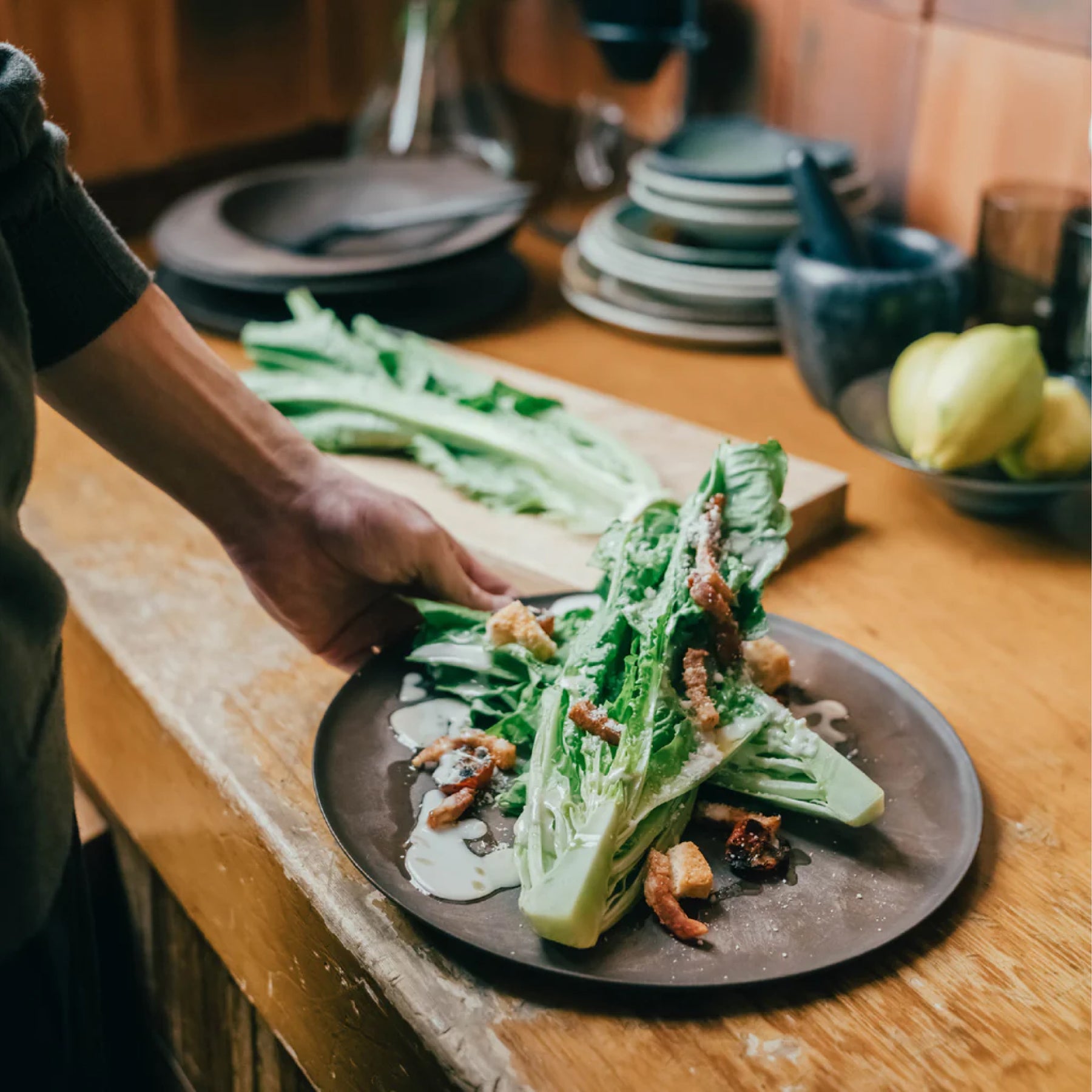 Cedar Bark Dinner Plate