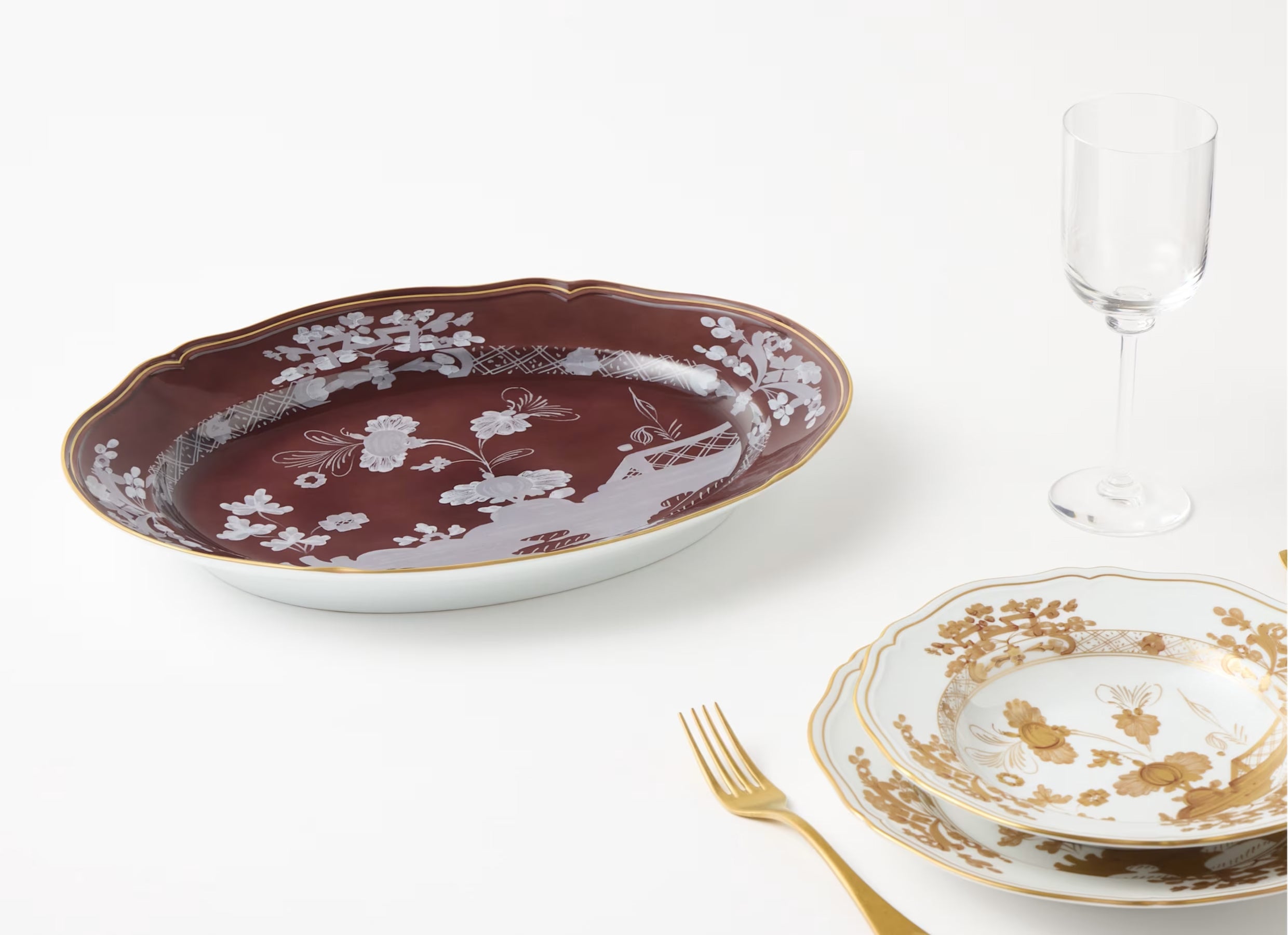 Oriente Italiano Castagna Large Oval Platter