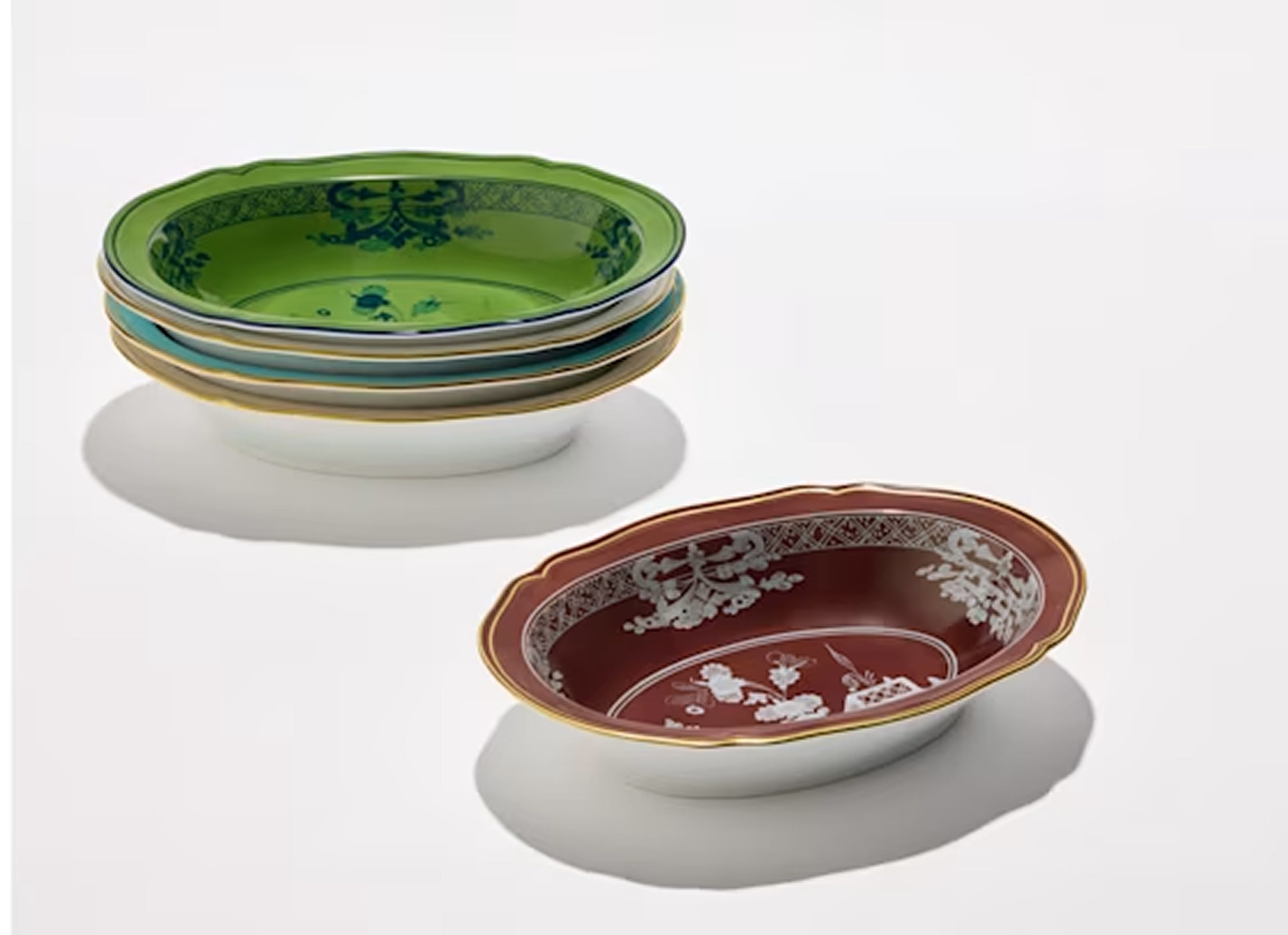 Oriente Italiano Castagna Oval Bowl