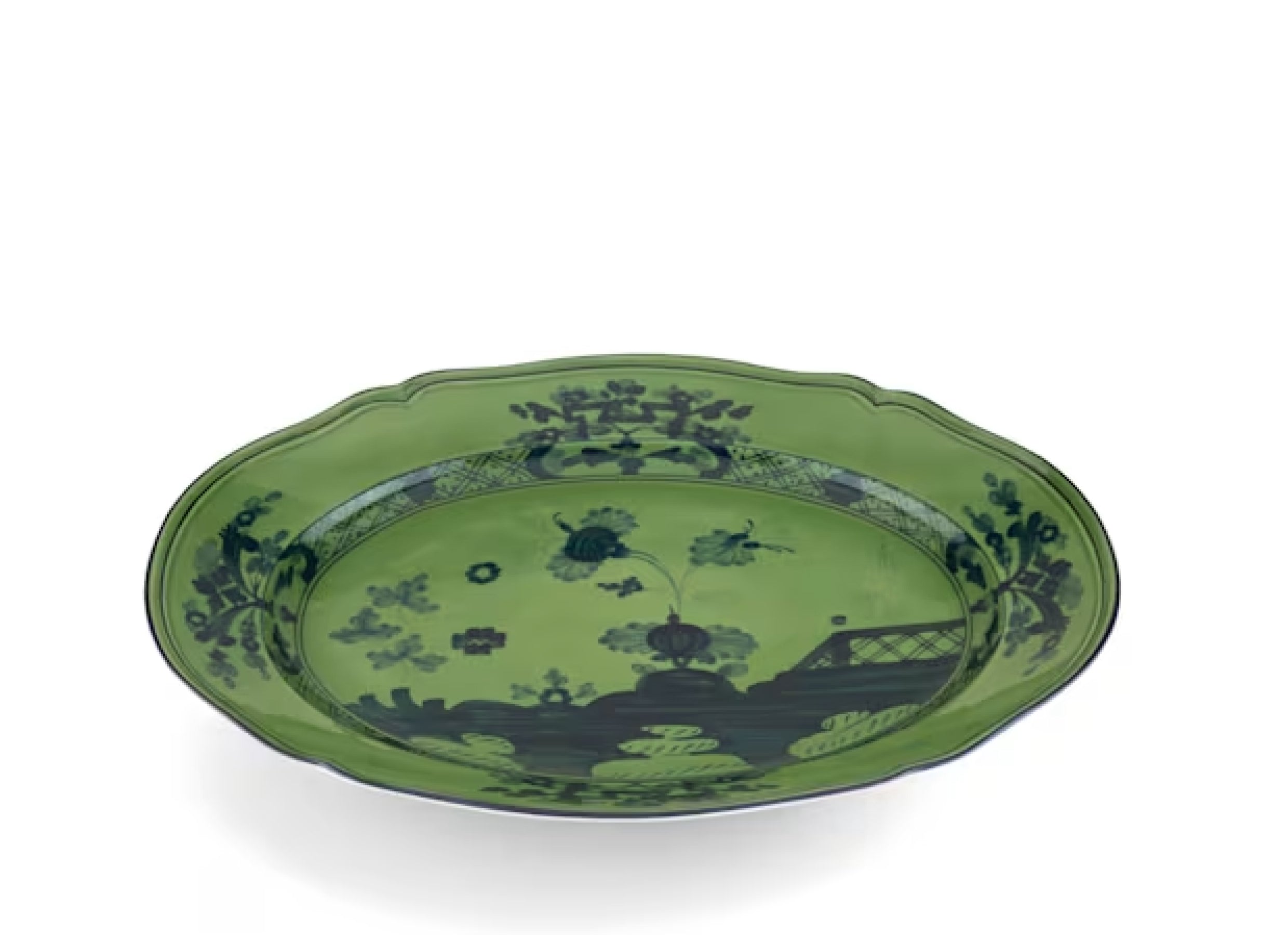 Oriente Italiano Malachite Large Oval Platter