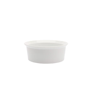TY Round Bowl 160 Glazed White