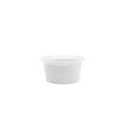 TY Round Bowl 120 Glazed White