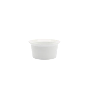 TY Round Bowl 120 Glazed White