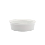 TY Round Bowl 200 Glazed White