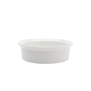 TY Round Bowl 200 Glazed White