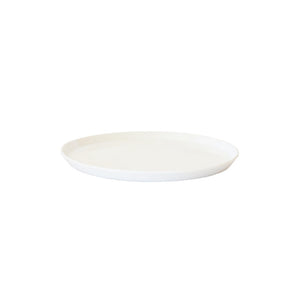 TY Round Plate 200 Glazed White