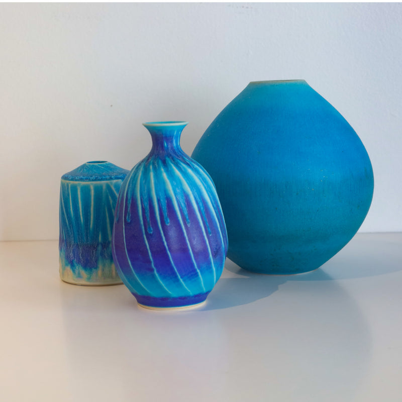 Blue Jar Mini Vase