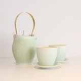 Ceramic Tea Set - Matte Green