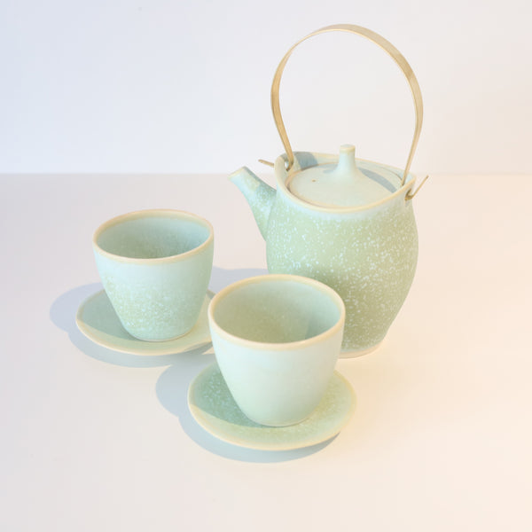 Ceramic Tea Set - Matte Green