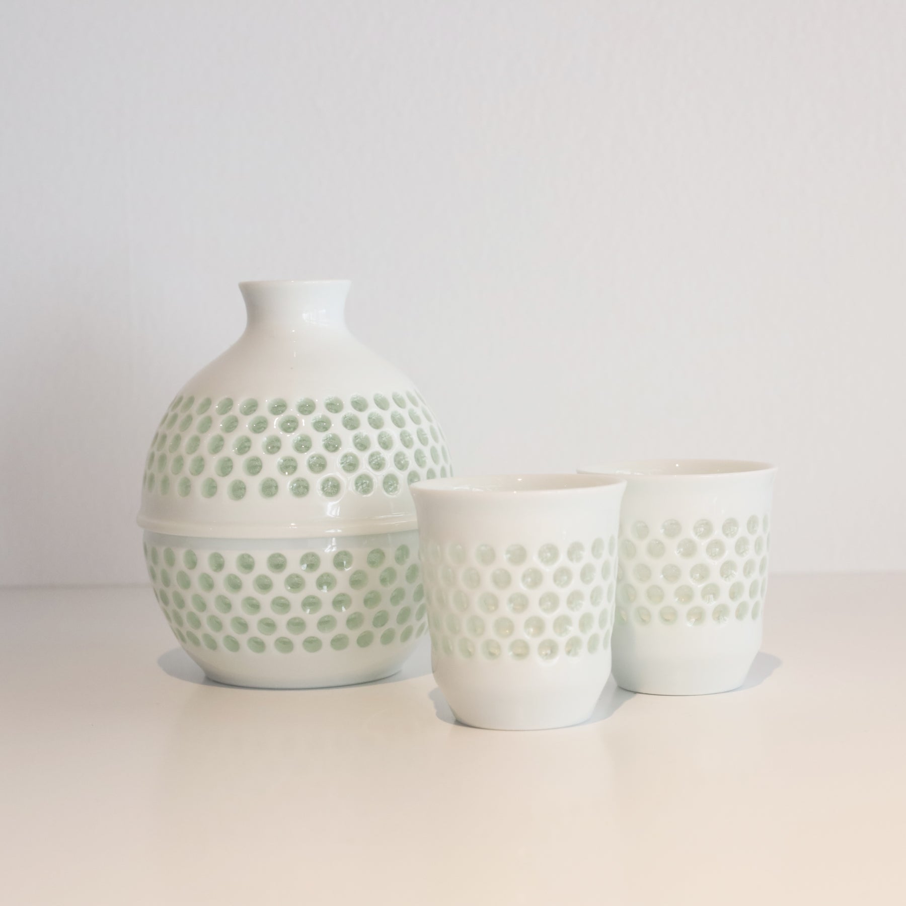 Water Drop Pattern Sake Set