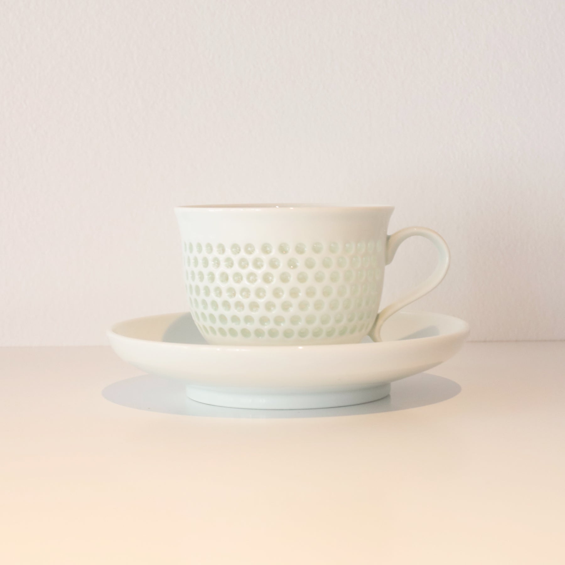 Water Drop Pattern Tea Cup & Saucer