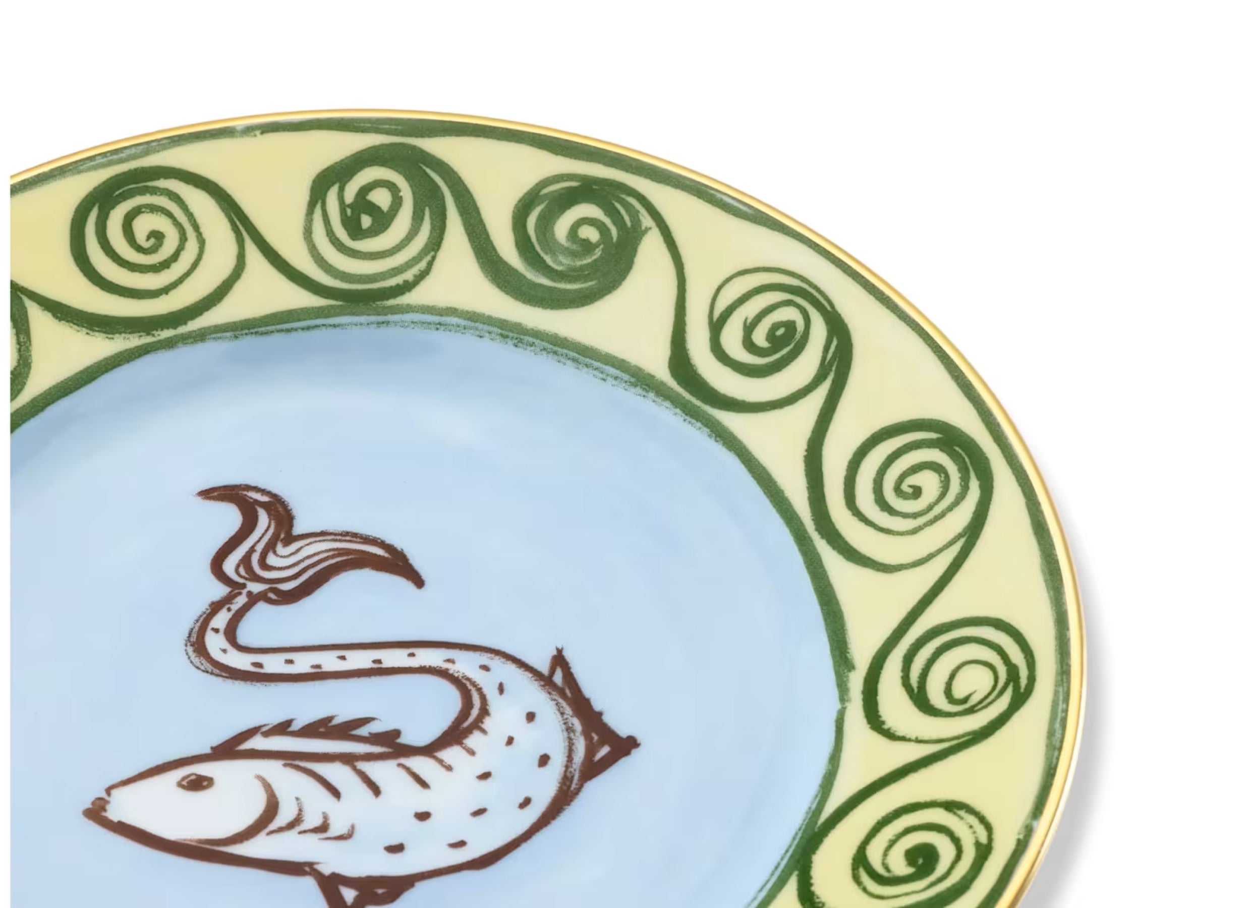 Il Viaggio di Nettuno Bread Plate Sky Blue