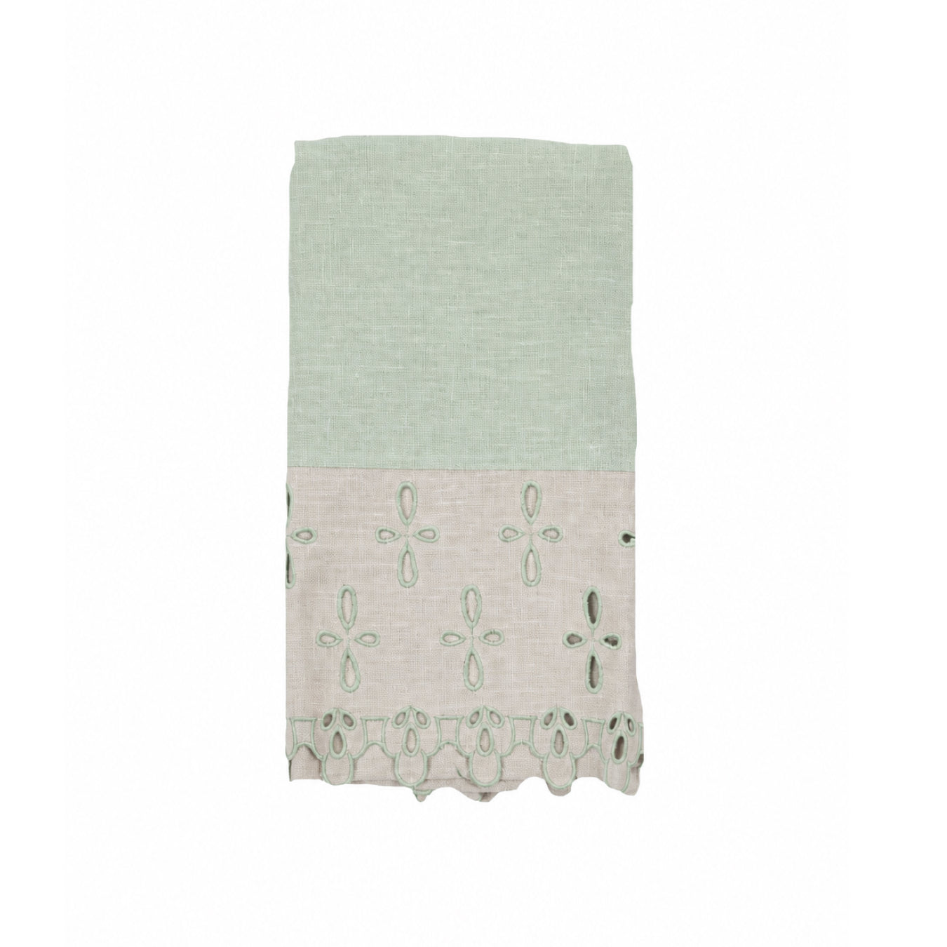 Amalfi Linen Table Runner - Salvia/Sale Marino
