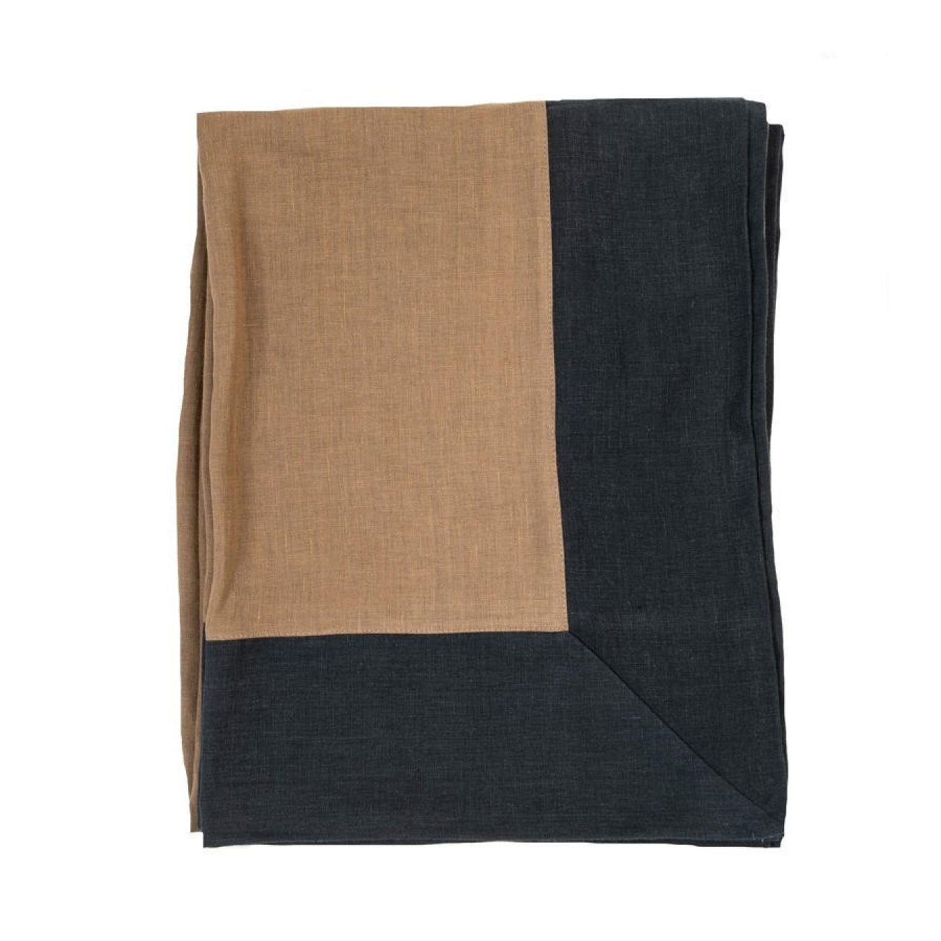 Bauhaus Linen Tablecloth - Noce/Carbone