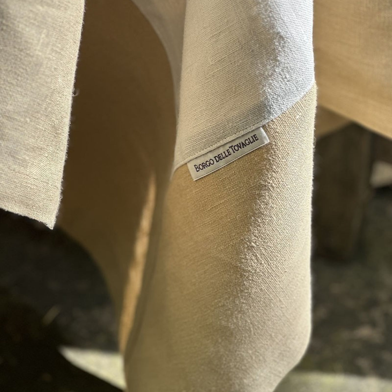 Bauhaus Linen Tablecloth - Sale Marino/Zenzero