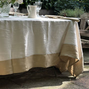 Bauhaus Linen Tablecloth - Sale Marino/Zenzero
