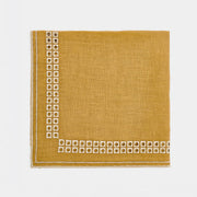 Erica Linen Napkin - Curry/Mastice